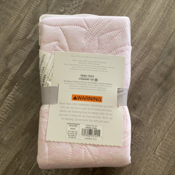 cloud island Other Cloud Island Changing Pad Cover Soft Pink Leaves